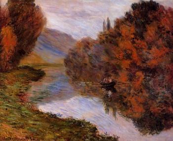 尅勞德 莫奈 Rowboat on the Seine at Jeufosse 尅勞德 莫奈 Rowboat on the Seine at Jeufosse